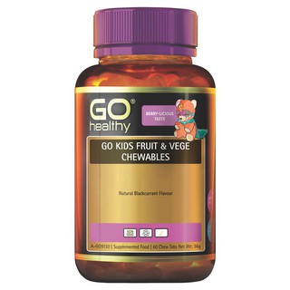 GO Healthy Kids Fruit &amp; Vege Chewables 60 Tablets Exclusive Size