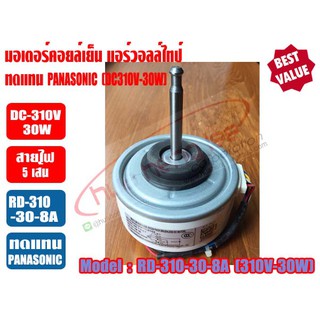 มอเตอร์คอยล์เย็น แอร์วอลล์ไทป์ PANASONIC (DC310V-30W) รุ่น RD-310-30-8A/L6CBYYYL0102