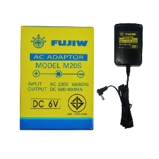 อะแดปเตอร์ FUJIW M20S AC/DC ADAPTOR DC-6V 5.5x2.1mm +ใน -นอก