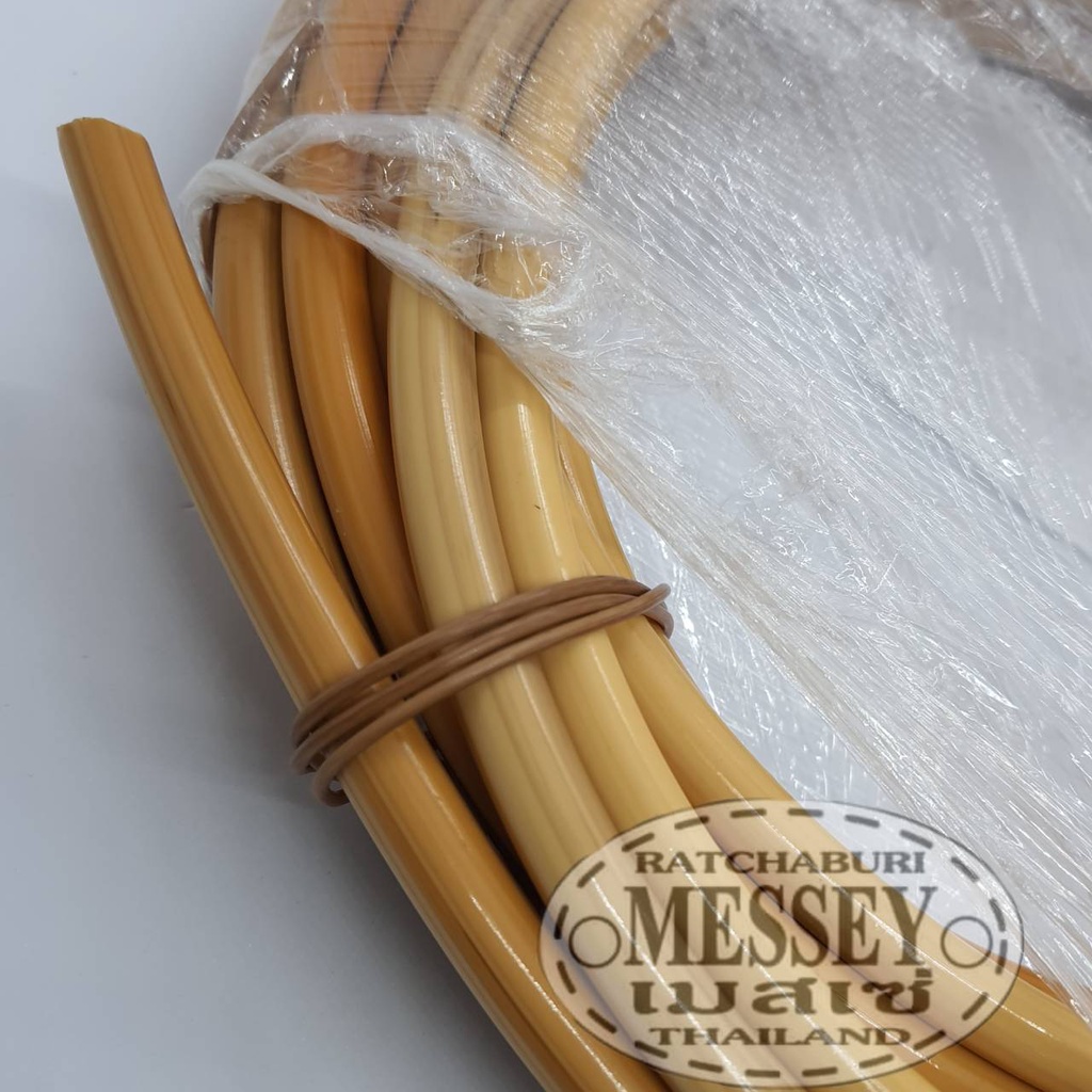 เส้นหวายเทียมสานตะกร้า หวายเทียมกรงนก  หวายต้นเทียม  11  มิล สีหวาย