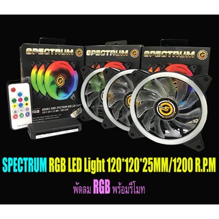 พัดลม Case SPECTRUM RGBพร้อมรีโมท LED Light