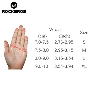 [Fulfilled by Shopee]ROCKBROS ถุงมือขี่จักรยานและอุปกรณ์กีฬา