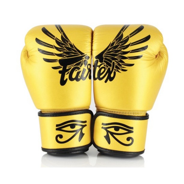 Fairtex แฟร์เท็กซ์ นวมชกมวย รุ่น Falcon สีเหลือง-ทอง ไซส์ 8,10,12,14, 16 ออนซ์. BGV1 “Falcon” Limited Edition Gloves