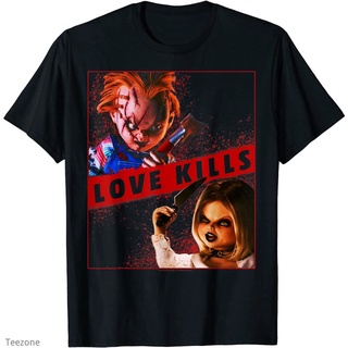 ไอเทมเด็ด!!เสื้อยืด พิมพ์ลาย Chucky And Tiffany Love Kills แฟชั่นสําหรับครอบครัว และผู้ใหญ่