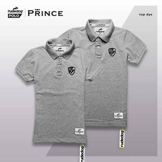 rudedog  เสื้อโปโล ชาย หญิง  รุ่น Prince  สีเทาอ่อน