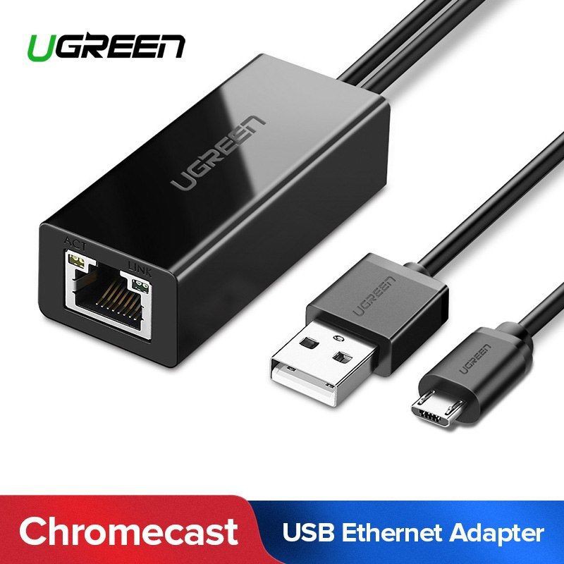 ลดราคา UGREEN (30985,สำหรับ Google Chromecast )Ethernet USB Adapter Micro USB to RJ45 Network Adaptor(ไม่รองรับ laptop) #ค้นหาเพิ่มเติม Disk Hard Disk Drive Case Lan Network Ethernet Adapter Micro USB Cable Adapter