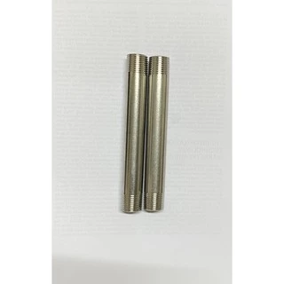 ท่อสั้นสแตนเลส 304 เกลียว 2ข้าง ขนาดความยาว 40mm-300mm(4''-6'')