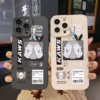 เคสป้องกันโทรศัพท์มือถือ ขอบสี่เหลี่ยม พิมพ์ลาย Kaws สําหรับ OPPO Reno7 4G 6 8 Z 5G 5 F 7 Lite