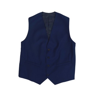 KINGMAN Vest Navy เสื้อกั๊ก 4 กระดุม สูทผู้ชาย เสื้อสูทผู้ชาย ตัดสูท ชุดสูท สูท ชุดสูทผู้ชาย