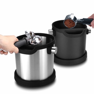 ถังเคาะกากกาแฟ ถังเคาะกาแฟแบบสแตนเลส High quality stainless steel Portafilter Cafe Trash Bin Knock box Barista