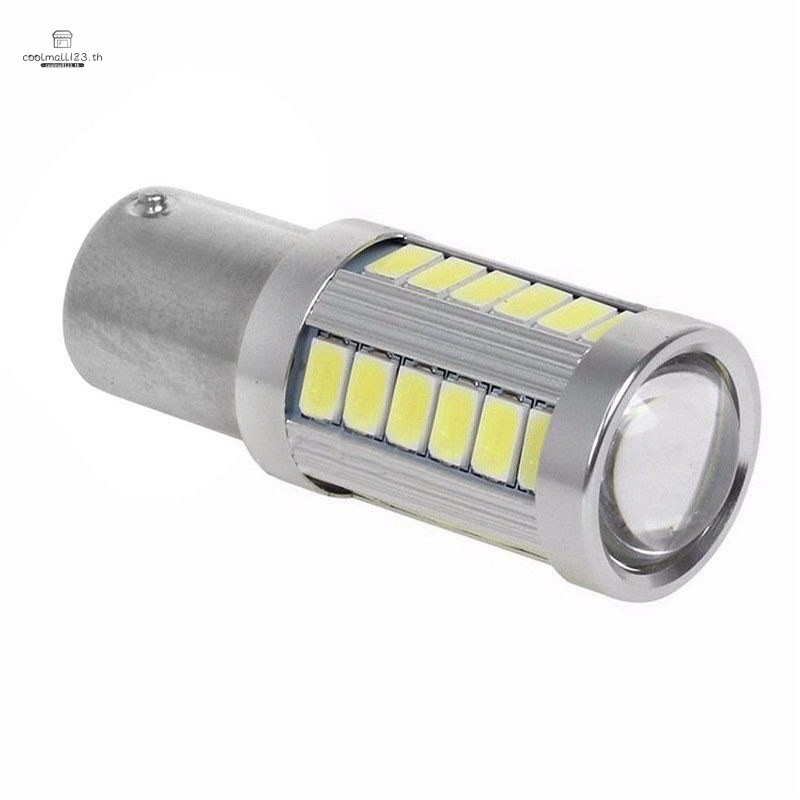 2x 12V BA15S P21W 1156 LED Car Backup Reverse Light White Bulb 33-SMD ...