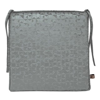 เบาะรองนั่ง H&amp;L STYLE EMMA 16x16 นิ้ว สีเทา หมอนอิงและเบาะ CHAIRPAD H&amp;L STYLE EMMA 16X16" GRAY