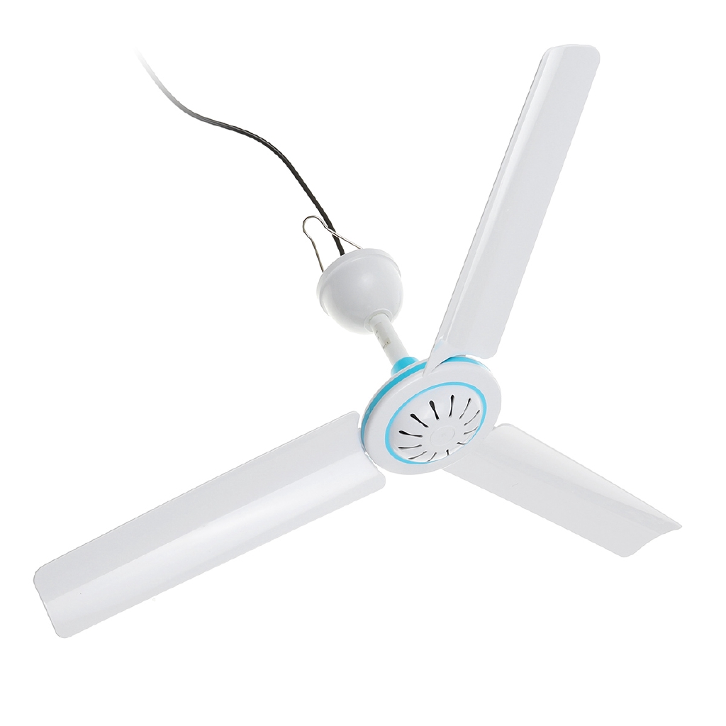 20 3 Blade Ceiling Fan Cool Wind Low Noise Rechargeable