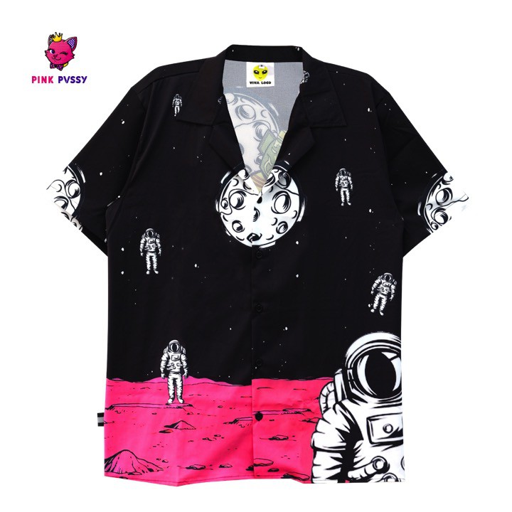 PINK PVSSY เสื้อ ลายยักษ์ ฮาวาย เชิ้ต ยักษ์เซียนเกม (HWG09)