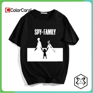 คอตต้อนคอกลมColorcoral Spy X Family Anya Forger เสื้อยืดลําลอง แขนสั้น ผ้าฝ้าย คอกลม พิมพ์ลายคอสเพลย์ แฟชั่นฤดูร้อน สําห