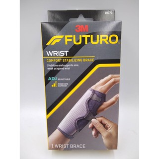 Futuro Reversible Splint Wrist Brace ฟูทูโร่ อุปกรณ์พยุงข้อมือ ชนิดปรับกระชับได้ รุ่นเสริมแถบเหล็ก ใช้ได้ทั้ง 2 ข้าง