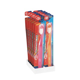 เอโร่ แปรงสีฟัน COMPACT ซอฟท์ (12 ด้าม) Aro Compact Toothbrush Soft (12 pcs.)