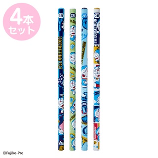 ดินสอไม้ 2B ( 1 pack มี 4 แท่ง 4 ลาย ) ลาย Doraemon do / Doraemon