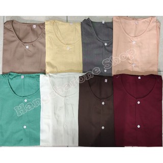 เสื้อกุยเฮงคนแก่ชาย เนื้อผ้า Cotton กระดุมผ่าหน้า ไซส์ L-XL (40-42) นิ้ว