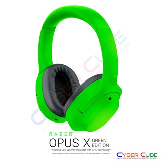 Razer Opus X Green Edition - Wireless Low Latency Headset with ANC Technology หูฟังเกมส์มิ่ง ( ของแท้ศูนย์ SYNNEX )