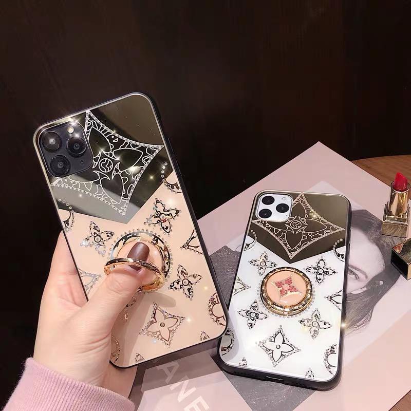 เคสแหวนกันชน แฟชั่น clover LV ดอกไม้แวววาว Vivo Y30 Y30i Y50 Y51 FH03