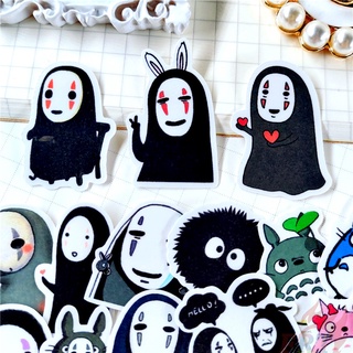 ★★★ Spirited Away. No Face man Q-1 สติกเกอร์ไดอารี่ ขนาดเล็ก ★★★ สติกเกอร์ DIY แฟชั่น สําหรับตกแต่งสมุดอัลบั้ม 48 ชิ้น/ชุด