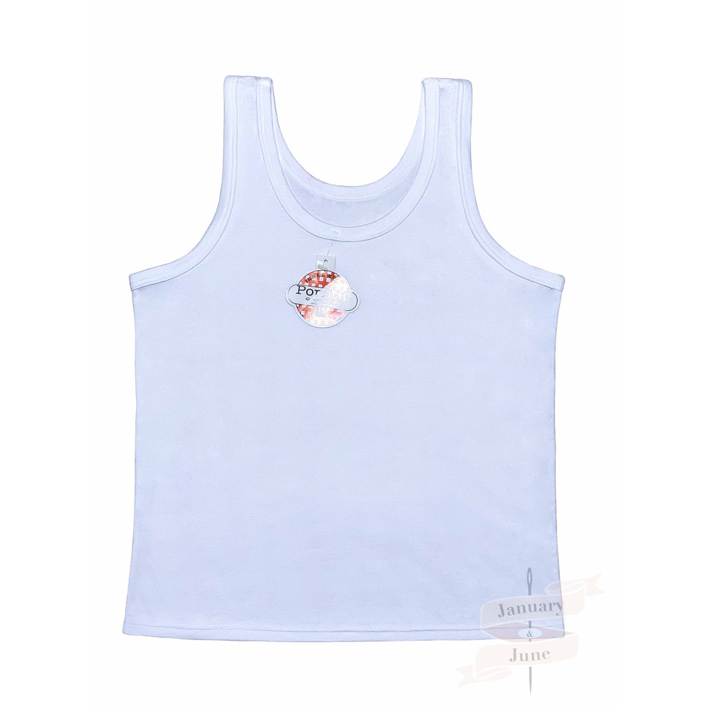 <<3 ตัว/แพ็ค>> เสื้อกล้าม สายเดี่ยว สีขาว/ดำ เสื้อซับในเด็กเล็ก เด็กโต ผู้ใหญ่ ใส่สบาย ไซส์ M/L