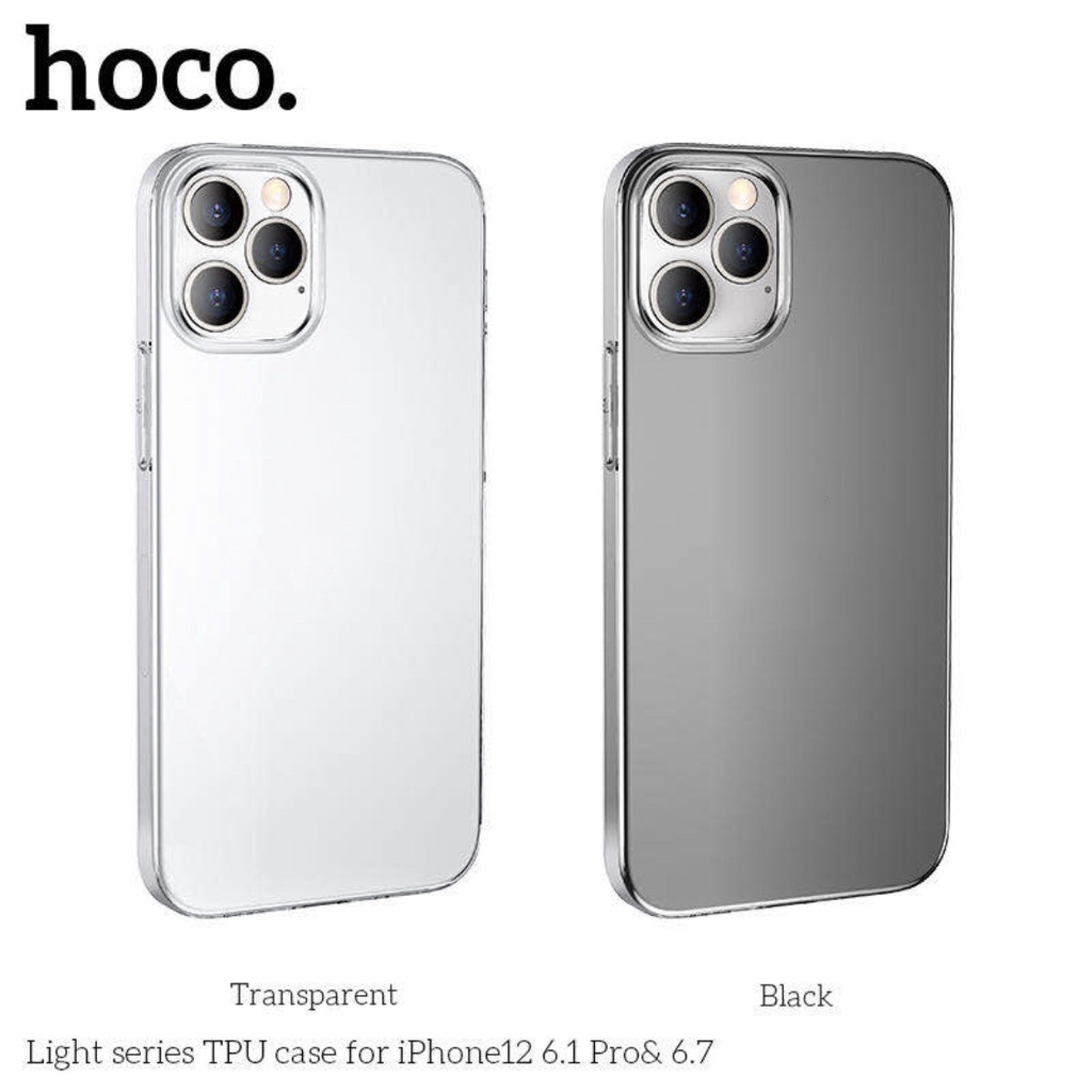 เคสใส Hoco เคสสำหรับไอโฟน Case for iPhone17/17Pro17ProMax/16/15/14/13/13Pro/13Pro Max/ iP12/12Pro/12ProMax/iP11/11promax