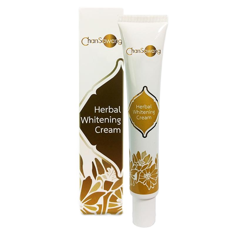 จันทร์สว่าง เฮอร์เบิล ไวท์เทนนิ่งครีม Chansawang (Herbal Whitening Cream) 25g. ส่งฟรี