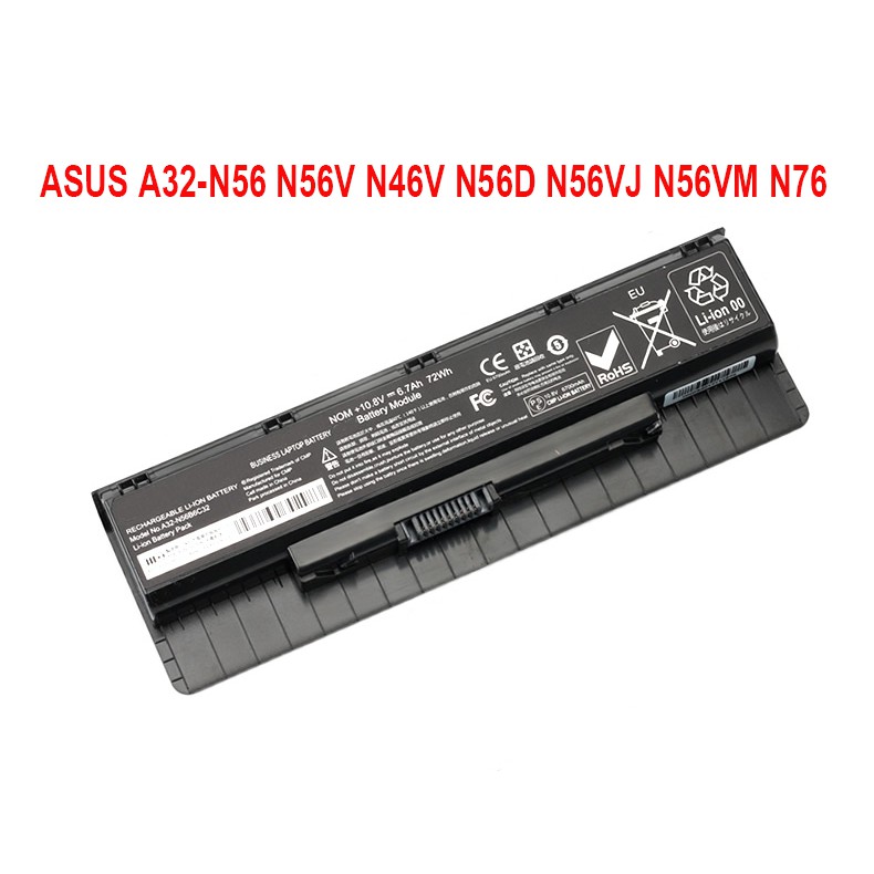 ASUS A32-N56 N56V N46V N56D N56VJ N56VM N76 Laptop Battery