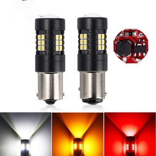 หลอดไฟเลี้ยว Led DRL 1156 BA15S 1157 BAY15D T20 7443 3157 12V 24V สีขาว สีแดง สีเหลืองอําพัน สําหรับรถยนต์ 1 ชิ้น