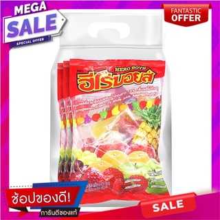 ฮีโร่บอยส์ ขนมเยลลี่คาราจีนแนน กลิ่นผลไม้ต่างๆ 600 กรัม x 3 ถุง Hero Boys Jelly Carrageenan Assorted Fruit Flavour 600g