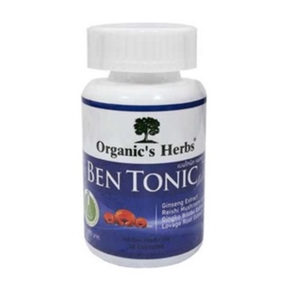 Organics Herbs Ben Tonic เบ็น โทนิค ขนาด 30 แคปซูล 01743