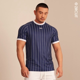 ZIRCUIT เสื้อยืดแขนสั้น BODY FIT Elastic Stripe