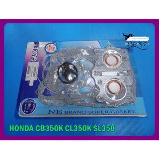 HONDA CB350K CL350K SL350 year 1970-1973 ENGINE GASKET COMPLETE SET (ISO 9001) "NON ASBESTOS" // ปะเก็นเครื่องชุดใหญ่