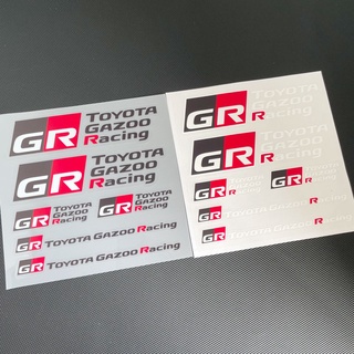 สติกเกอร์โลโก้ GR GAZOO Racing สําหรับติดตกแต่งกระจกรถยนต์ Toyota Yaris Supra 86 RAV4 Vitz Camry Reiz Crown Corolla