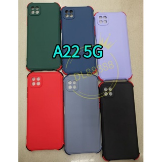 A22✨พร้​อมส่งใน🇹🇭✨เคสTPU​นิ่ม​สีพื้นปุ่มสี For Galaxy A22 5G / A22 / A22 4G / Galaxy A22 4G / M32