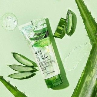 The face shop JEJU ALOE FRESH SOOTHING FOAM CLEANSERโฟมล้างหน้า ว่านหางจรเข้