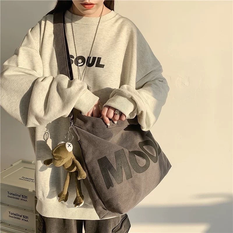 #พร้อมส่ง กระเป๋าสะพายข้าง Mood Bag 180.-♟🖤