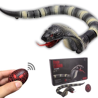 Gamzine โมเดลงูบังคับใช้รีโมทควบคุมของเล่นสําหรับเด็ก Remote control king cobra