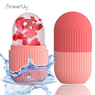 Foreverlily ลูกกลิ้งน้ําแข็ง นวดใบหน้า ลดริ้วรอย บรรเทาอาการปวด