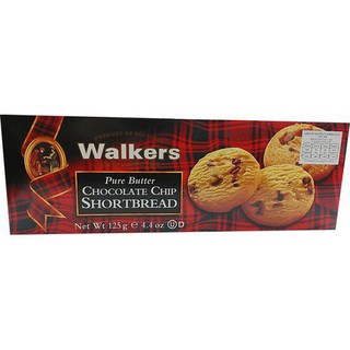 Walkers Butter Choc Chip 125g  วอล์คเกอร์บัตเตอร์ช็อกชิพ 125 กรัม