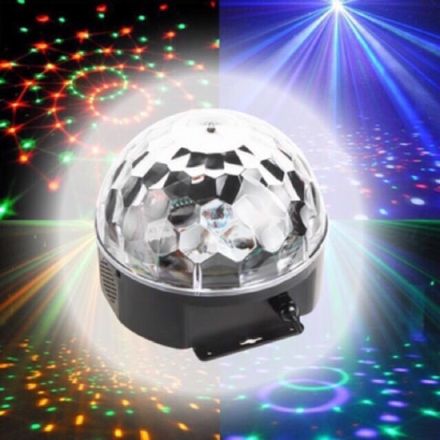 ไฟ LED หมุนได้ 7 สี สวยมากๆ มาพร้อมเครื่องเล่นเพลง USB.B H 12 เดือน