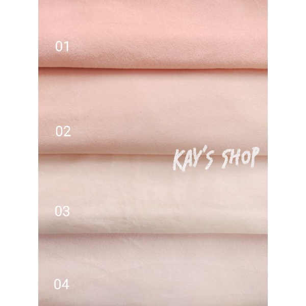 ผ้าสีผิวตุ๊กตา 1 mm 50×36 cm ผ้าสีเนื้อ ทำตุ๊กตาไอดอล พร้อมส่ง
