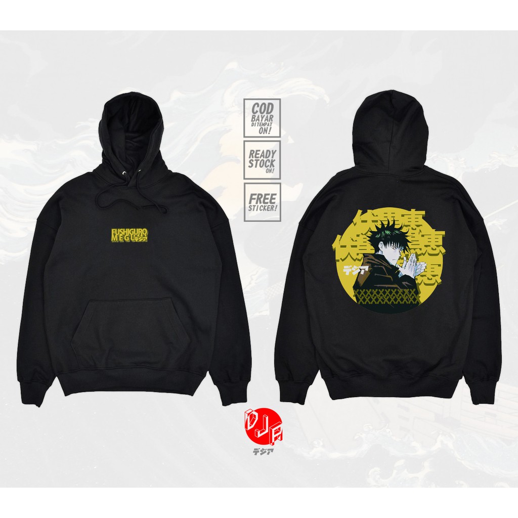 HOODIE MEGUMI FUSUGURO JUJUTSU KAISEN GOJO ITADORI NOBARA ANIME MANGA SWEATER DJA CLOTH