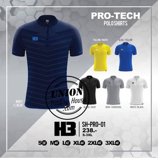 ขายส่งแพค 10 ตัว  เสื้อโปโลสปอร์ต H3 POLO SH PRO 01.