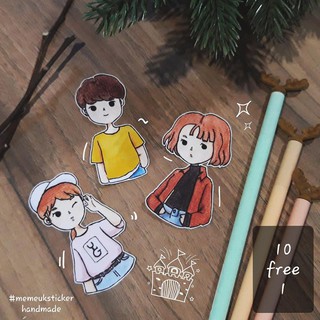 สติ๊กเกอร์ stickerhandmade Boy&amp;Girl