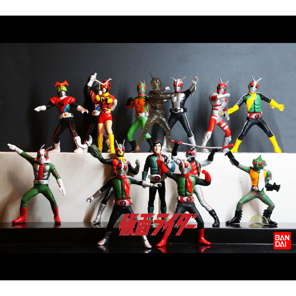 1997 showa riders Bandai 01 HG กาชาปอง คาเมนไรเดอร์ สะสม HG Kamen Rider Gashapon v1 v2 v3 v4 v5 v6 v