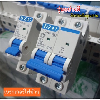 Circuit Breaker AC รุ่นอย่างดี 2P 1P สำหรับไฟบ้าน 220V มีให้เลือกหลายแบบ