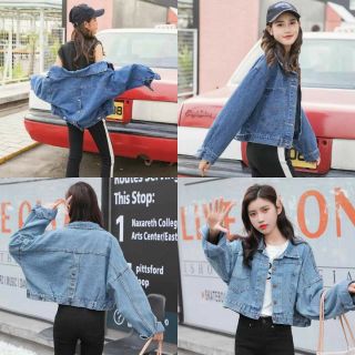 Basic Jacket Jeans เสื้อยีนส์กระดุมหลัง : เสื้อยีนส์แฟชั่น